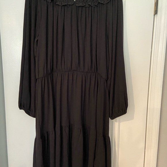 Ann Taylor Ruffle Collar Flare Dress - Picture 4 of 4